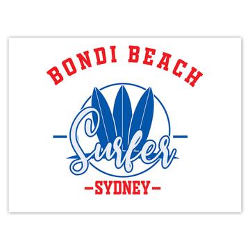 Bondi Beach Surfer Sydney : Gift Sticker Tropical Travel Vacation Surfing