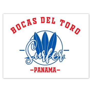 Bocas del Toro Surfer Panama : Gift Sticker Tropical Beach Travel Vacation Surfing