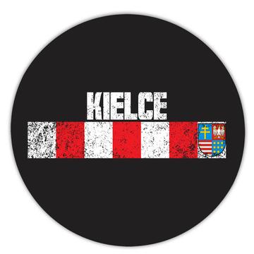 Kielce Coat of Arms: Polish Gift Sticker Poland Crest Retro Flag Expat Vintage