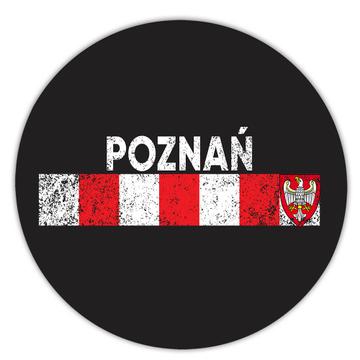 Poznan Coat of Arms: Polish Gift Sticker Poland Crest Retro Flag Expat Vintage