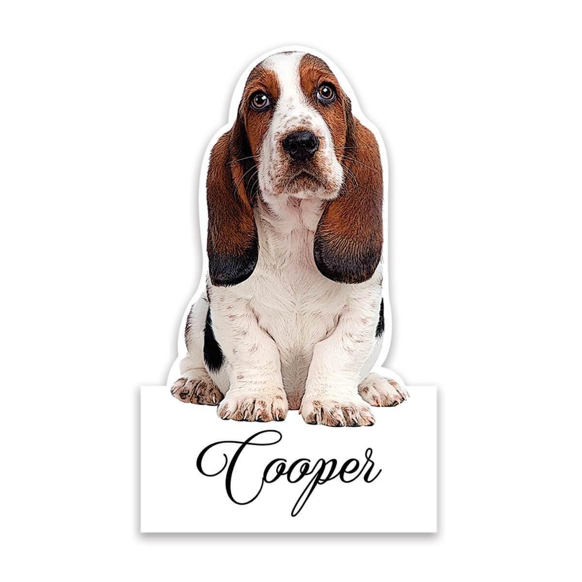 Basset Hound Dad Dog Father Cute Pet Animal Gift Sticker