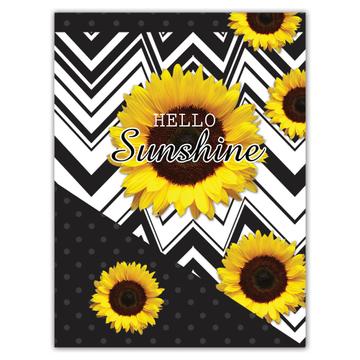 Sunflower Sunshine Missoni : Gift Sticker Flower Floral Yellow Decor