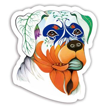 Rottweiler Fusion Colorful : Gift Sticker Dog Pet Animal CuteWatercolor