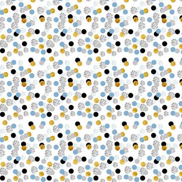 Glitter Polka Dots : Gift Sticker Happy Birthday Circles Abstract Pattern Baby Shower