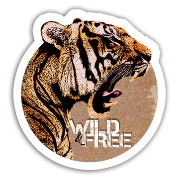 Tiger Nature Eco Ecology : Gift Sticker Wild Animals Wildlife Fauna Safari Species Ecological