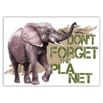 Elephant Nature Eco Ecology : Gift Sticker Wild Animals Wildlife Fauna Safari Species Ecological