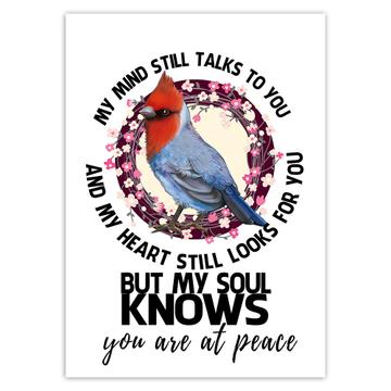 Cardinal Quote : Gift Sticker Bird Grieving Lost Loved One Grief Healing Rememberance