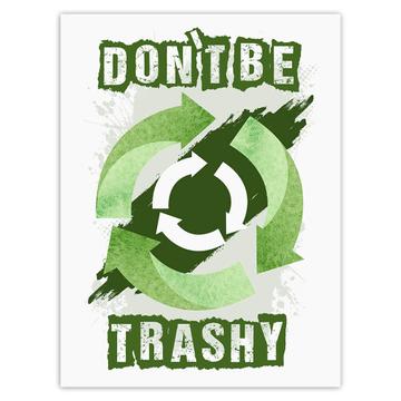 Recycling Sign Go Green : Gift Sticker Recycle Reuse Climate Friendly Ecology Organic