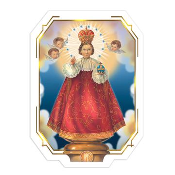Baby Jesus Of Prague : Gift Sticker Nino De Praga Catholic Saint Christian Child
