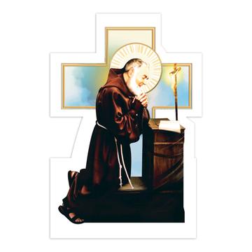 Saint Pio : Gift Sticker Padre Of Pietrelcina Catholic Church Religious Christian