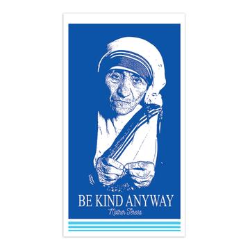 Saint Mother Teresa : Gift Sticker Catholic Religious Santa Madre Christian