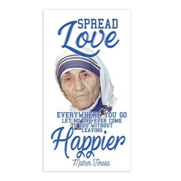 Mother Teresa Spread Love : Gift Sticker Catholic Christian Madre Religious Saint