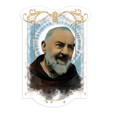 Saint Pio Of Pietrelcina : Gift Sticker Catholic Religious Padre Christian Church