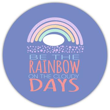 Boho Rainbow : Gift Sticker Baby Girl Room Decor Raindrops Polka Dots Cute Sweet Shower