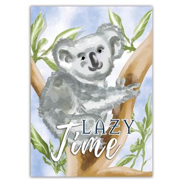 Koala Lover Lazy Time : Gift Sticker Exotic Animal Asia Asian Nature Kid Friendship Holiday