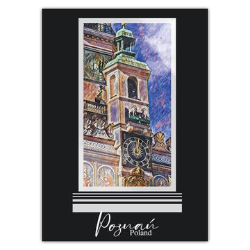 Poznan Poland : Gift Sticker Polish Eastern Europe Travel Souvenir Cathedral Country Expat