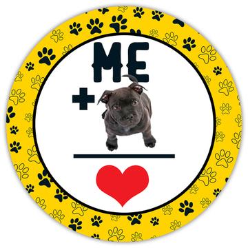 Love Bulldog : Gift Sticker For Dog Lover Owner Pet Animal Puppy Birthday Mom Dad Cute