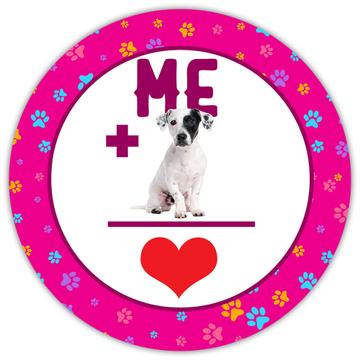 Love Dalmatian : Gift Sticker For Dog Lover Owner Pet Animal Puppy Birthday Mom Dad Cute
