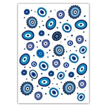 Esoteric Evil Eye Eyes : Gift Sticker Art Print Trendy Fashion Cute Pattern Teenage Yoga Trends