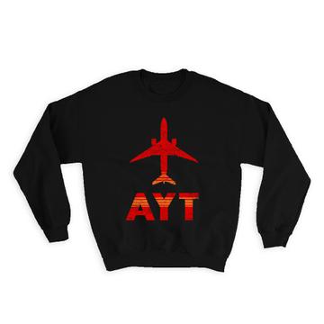 Turkey Antalya Airport AYT : Gift Sweatshirt Travel Airline Pilot AIRPORT