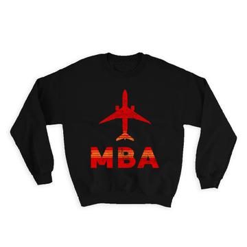 Kenya Moi Airport Mombasa MBA : Sweatshirt Airline Travel Crew Gift Code Pilot AIRPORT
