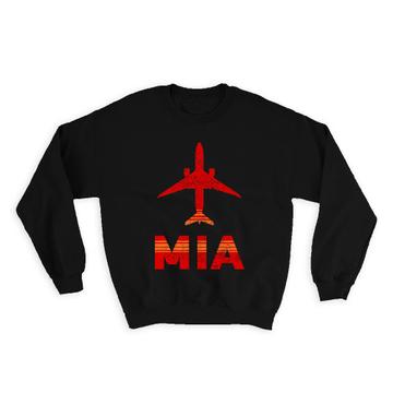 USA Miami Airport Florida MIA : Gift Sweatshirt Airline Travel Crew Code Pilot AIRPORT
