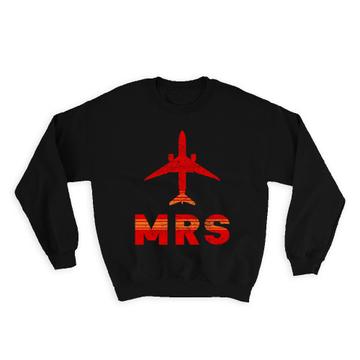 France Marseille Provence Airport Merseille MRS : Gift Sweatshirt Travel Airline Pilot