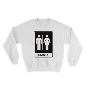 Unisex : Gift Sweatshirt Icone Banheiro Placard Sign Signage