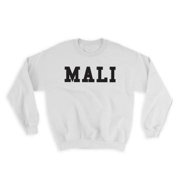 Mali : Gift Sweatshirt Flag College Script Calligraphy Country Malian Expat