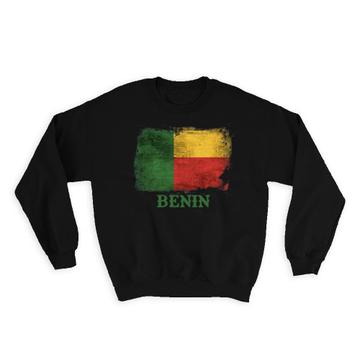 Benin Beninese Flag : Gift Sweatshirt Africa African Country Souvenir Patriotic Vintage Pride Art