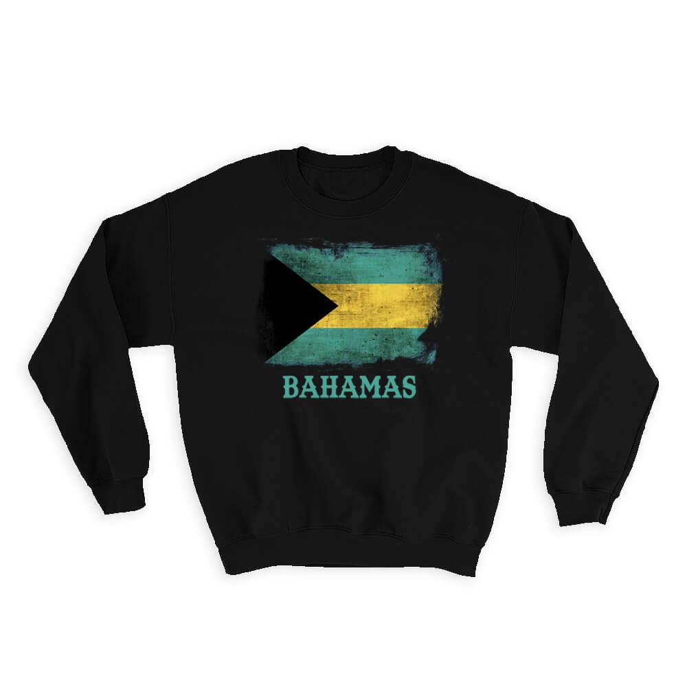 Bahamas Bahamian Flag : Gift Sweatshirt Distressed North American Country Souvenir Pride Vintage