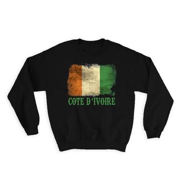 Cote D Ivoire Flag : Gift Sweatshirt Africa African Country Souvenir Patriotic Vintage Pride Art