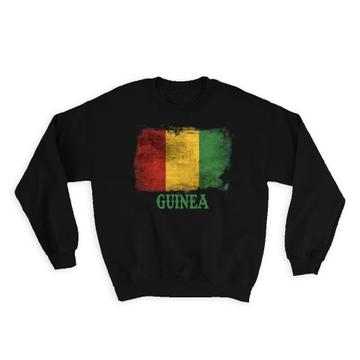 Guinea Guinean Flag : Gift Sweatshirt Africa Proud African Country Souvenir National Vintage Art