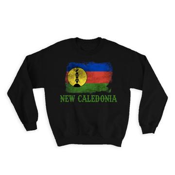 New Caledonia Flag : Gift Sweatshirt South Pacific Country Vintage Souvenir Australia Oceania Pride