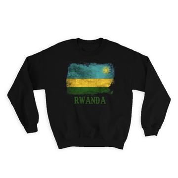 Rwanda Rwandan Flag : Gift Sweatshirt Africa African Country Souvenir National Vintage Art Pride