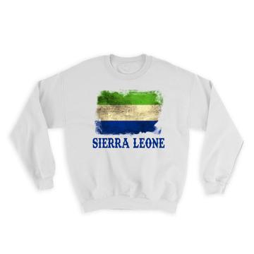 Sierra Leone Leonean Flag : Gift Sweatshirt Africa African Country Souvenir National Vintage Patriotic