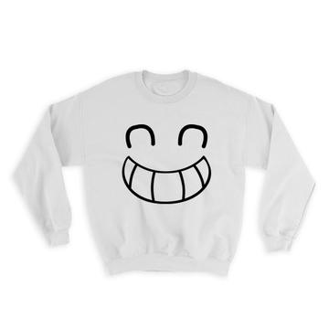 Cute Face : Gift Sweatshirt Geek Funny Symbol Modern Emoji Smile