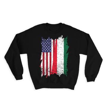 United States Hungary : Gift Sweatshirt American Hungarian Flag Expat Mixed Country Flags