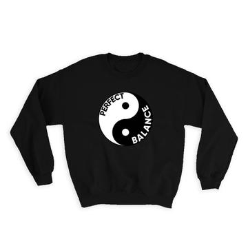 Perfect Balance : Gift Sweatshirt Yin And Yang Sign Yoga Anti Stress Healthy Life Wall Poster