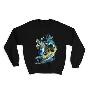 Cute Turtle Photography : Gift Sweatshirt Turtles Water Animals Nature Protection Ocean