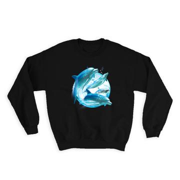 Dolphins Graphics : Gift Sweatshirt Ocean Animal Nature Protection Cute For Kid Teenager