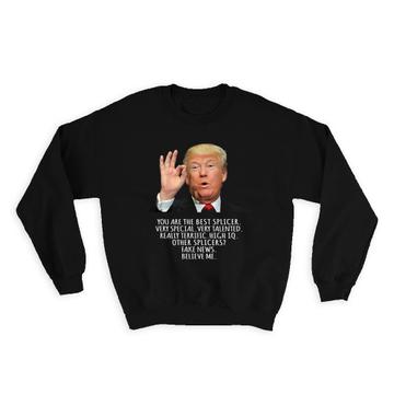 Splicer Donald Trump : Gift Sweatshirt American Humor Funny Art Print Poster Fake News