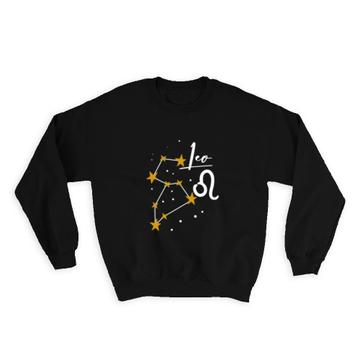 Leo Constellation : Gift Sweatshirt Zodiac Sign Astrology Horoscope Happy Birthday Stars