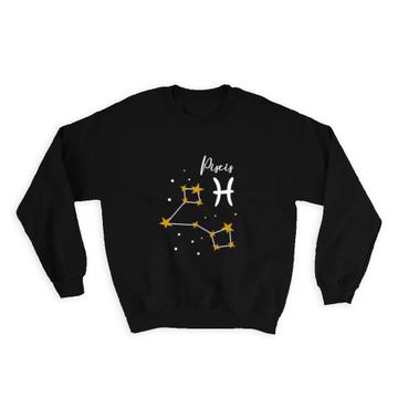 Pisces Constellation : Gift Sweatshirt Zodiac Sign Horoscope Astrology Birthday Stars