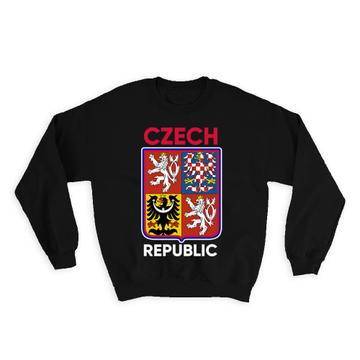 Coat Of Arms Czech : Gift Sweatshirt Republic Lion Eagle National Symbol Vintage Decor