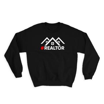 For Best Realtor : Gift Sweatshirt House Hustler Real Estate Agent Occupation Appraiser