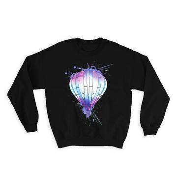 Hot Air Balloon Transcend Color : Gift Sweatshirt Girlish Room Decor Ballooning Cute Print