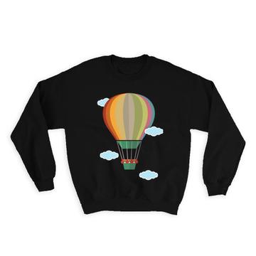 Cute Hot Air Balloon : Gift Sweatshirt Nursery Decor Baby Room Ballooning Graphics