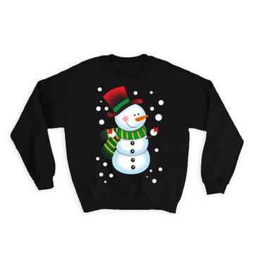 Baby Snowman : Gift Sweatshirt For Kid Son Daughter Christmas Greetings Cute Sweet Art Winter