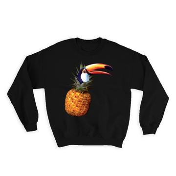 Toucan Pineapple Fusion : Gift Sweatshirt Bird Tropical Fruit Modern Graphic Animal